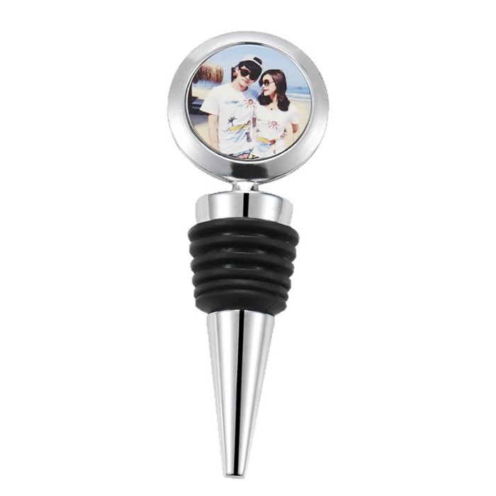 China Warehouse 150pcs Zinc Alloy Sublimation Wine Stoppers Wine Plugs