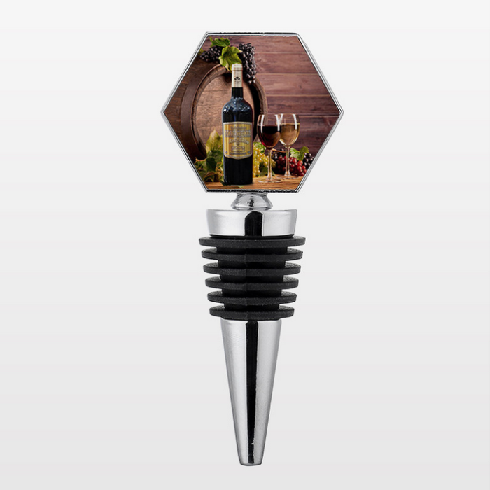 China Warehouse 150pcs Zinc Alloy Sublimation Wine Stoppers Wine Plugs