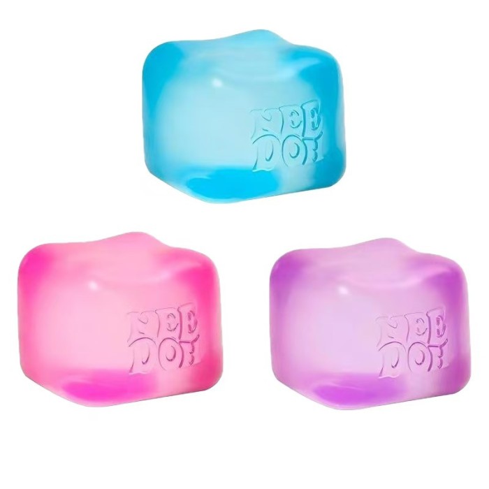 China Warehouse 64pcs TPR Fidget Toys 2.2 inches Mini Squishy Stress Cube Nice Cube