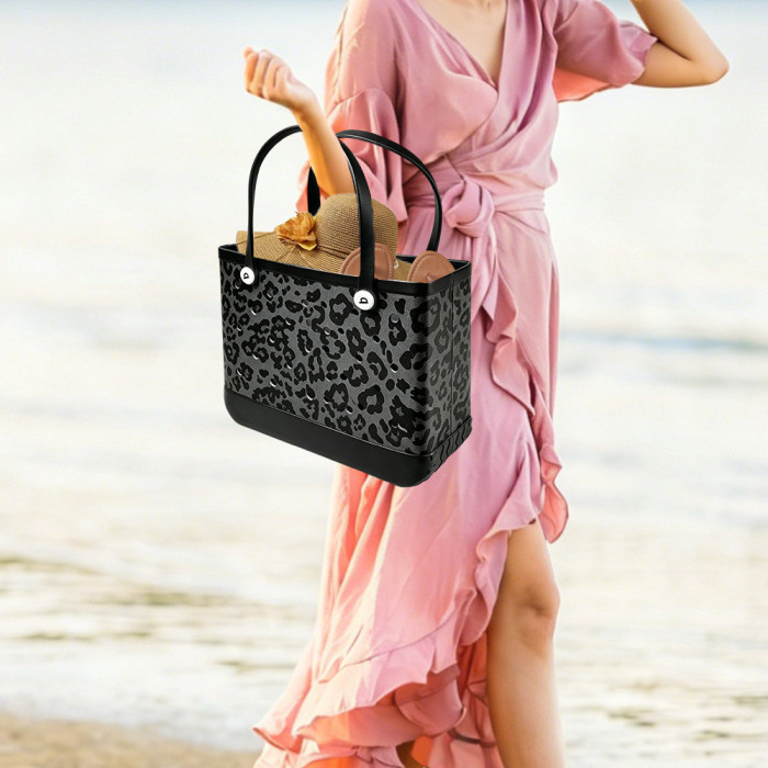 Pre-Sale US Warehouse Big/Medium Size EVA Beach Bag with Image,Mixed Colors