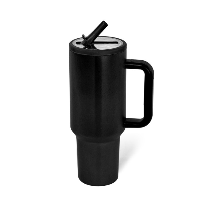 US Warehouse 40OZ powder coated tumblers with Flip Straw Leakproof Lid(Not for sublimation)