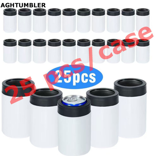 US Warehouse 12oz sublimation straight can cooler for 12oz short can