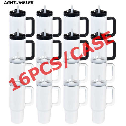US Warehouse 30oz H2 Sublimation Tumbler with White Handle