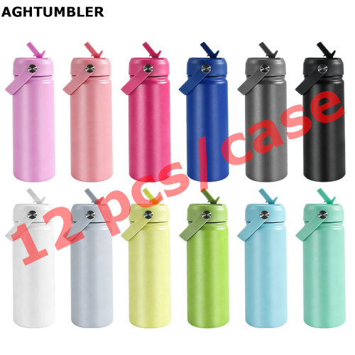 US Warehouse 18oz Powder Coated Sports Water Bottle, Mixed colors