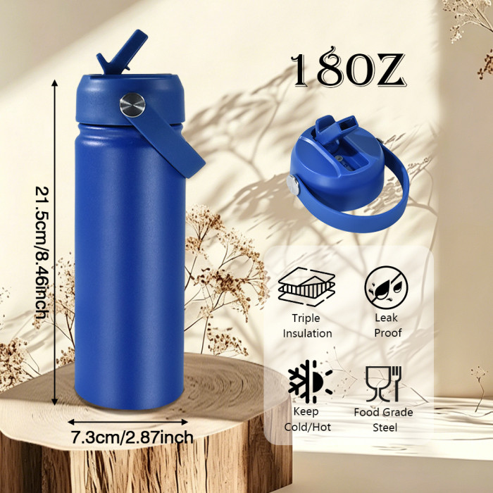 US Warehouse 18oz Powder Coated Sports Water Bottle, Mixed colors