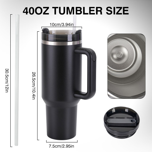 US Warehouse H2 40OZ powder coated tumblers Mixed 8 Colors