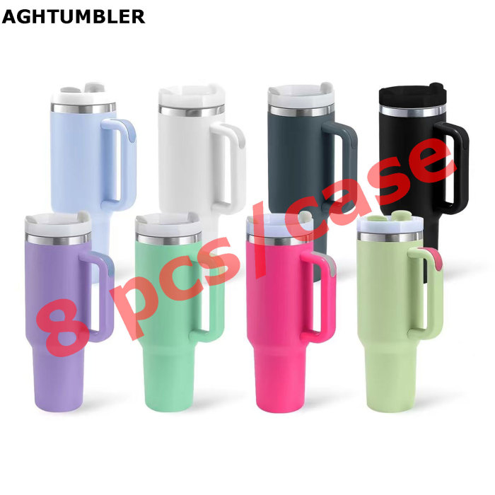 US Warehouse H2 40OZ powder coated tumblers Mixed 8 Colors