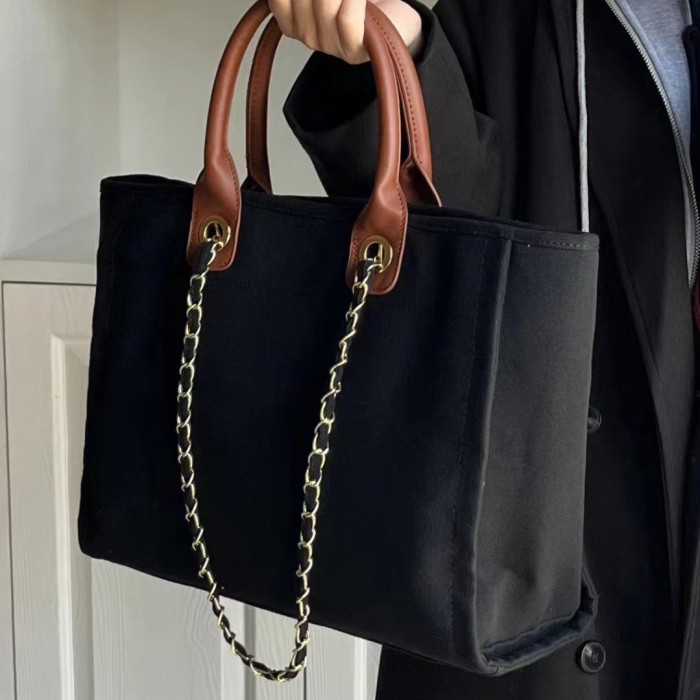 China Warehouse 24pcs 17.72*11.42*6.69 inches Canvas Pocket Tote bag