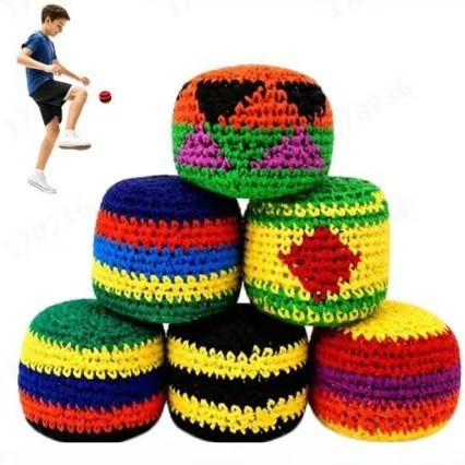China Warehouse 102 pcs 1.97 inches knitted Footbag Sack