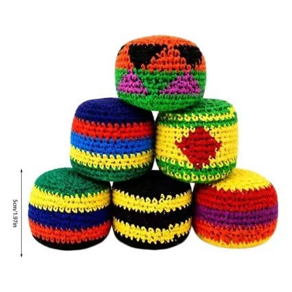 China Warehouse 102 pcs 1.97 inches knitted Footbag Sack