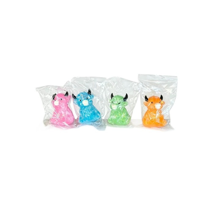 China Warehouse 144pcs Glitter Slow Rising Stress Cute Pinch Cow Squeeze Squishy Toy