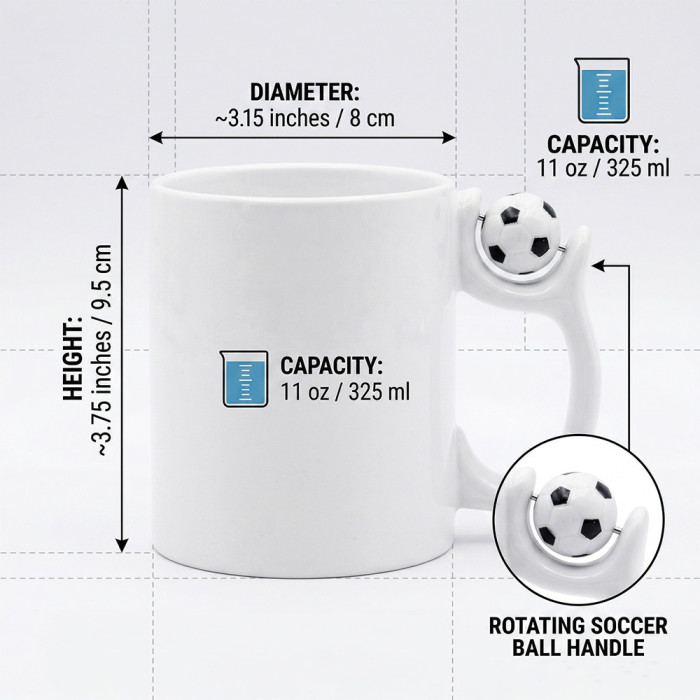 US Warehouse 11oz sublimation blanks Ceramic Mugs Cups Handle with Football