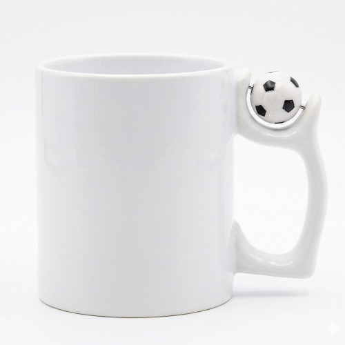US Warehouse 11oz sublimation blanks Ceramic Mugs Cups Handle with Football
