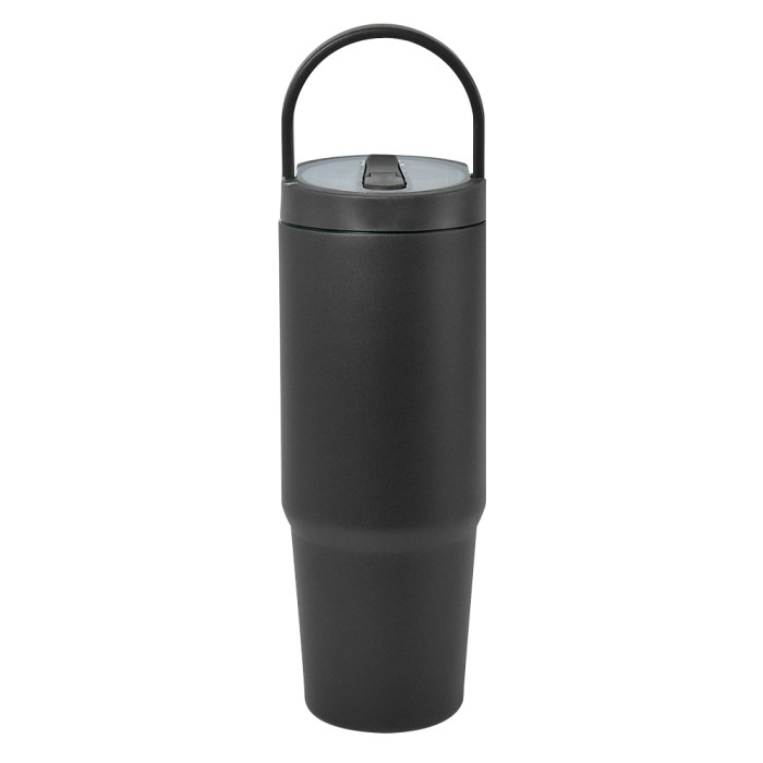 US Warehouse 30oz powder coated tumbler with handle lid and flip straw