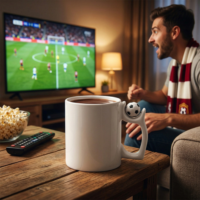 US Warehouse 11oz sublimation blanks Ceramic Mugs Cups Handle with Football