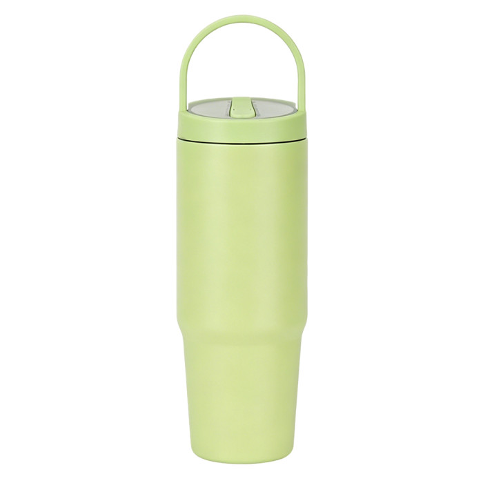 US Warehouse 30oz powder coated tumbler with handle lid and flip straw