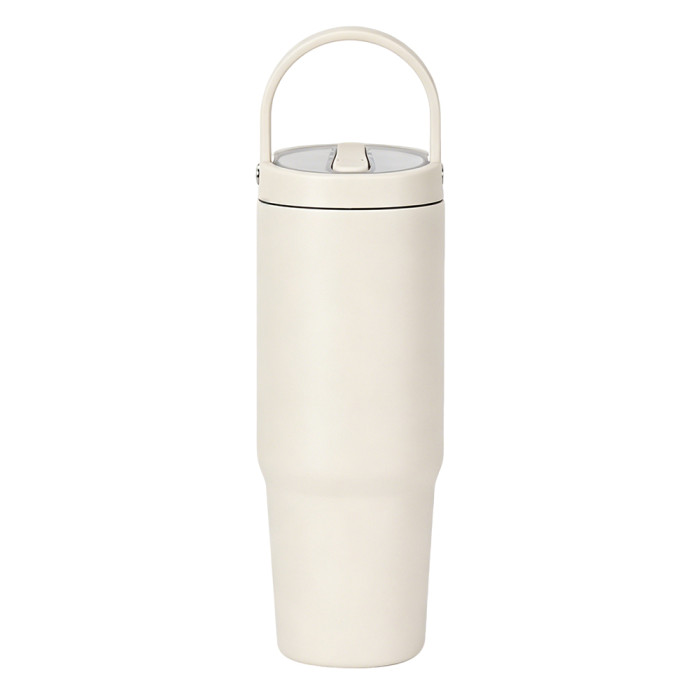 US Warehouse 30oz powder coated tumbler with handle lid and flip straw