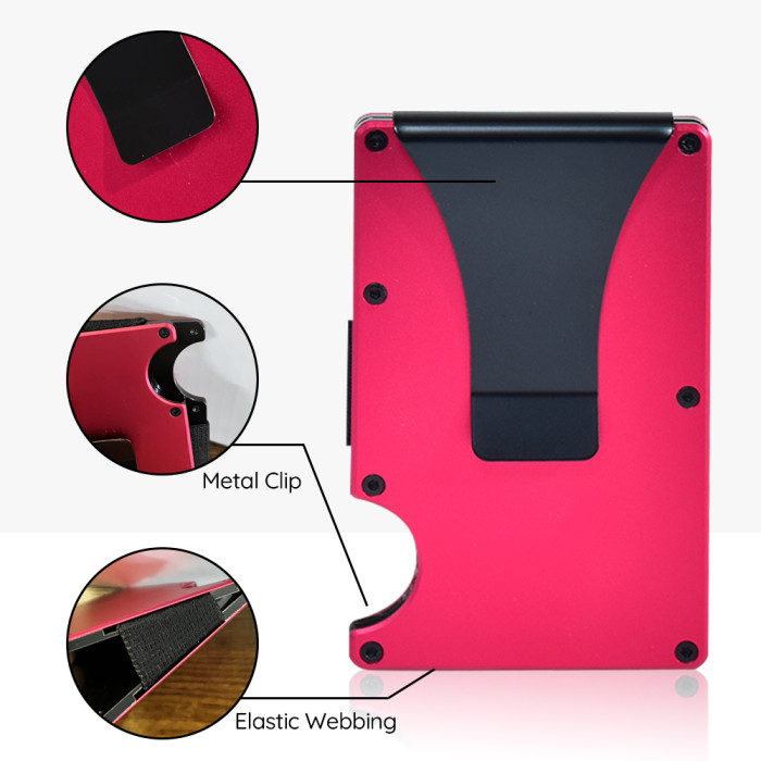 US Warehouse Aluminium alloy wallet