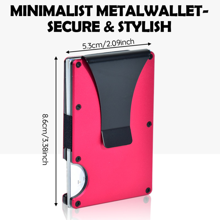 US Warehouse Aluminium alloy wallet