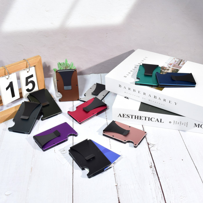 US Warehouse Aluminium alloy wallet
