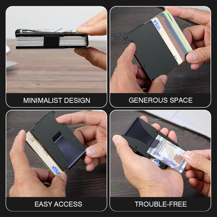 US Warehouse Aluminium alloy wallet