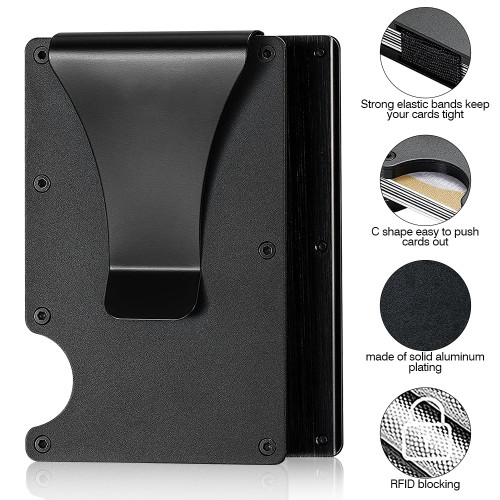 US Warehouse Aluminium alloy wallet