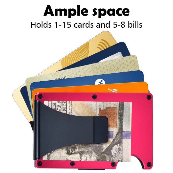 US Warehouse Aluminium alloy wallet