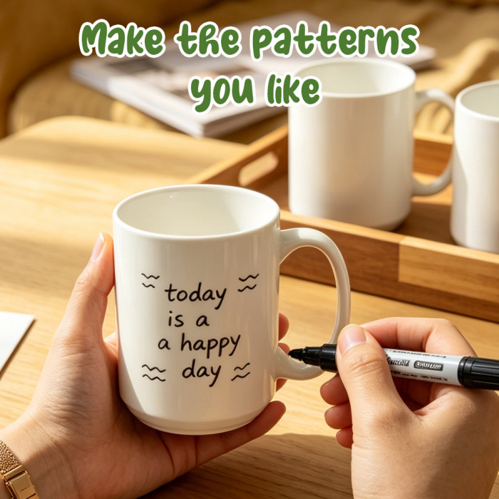 US Warehouse 15oz sublimation ceramic coffee mug with round Edge