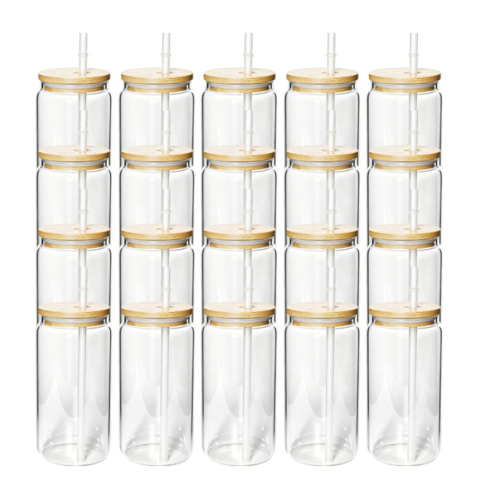 US Warehosue 16oz clear glass Cup Libby Cups for UV DTF sticker(non-sublimation)