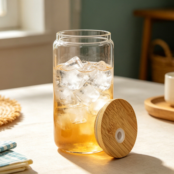 US Warehosue 16oz clear glass Cup Libby Cups for UV DTF sticker(non-sublimation)