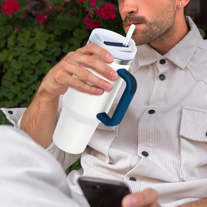 US Warehouse 40oz H2 Sublimation Tumbler with Colored Handle