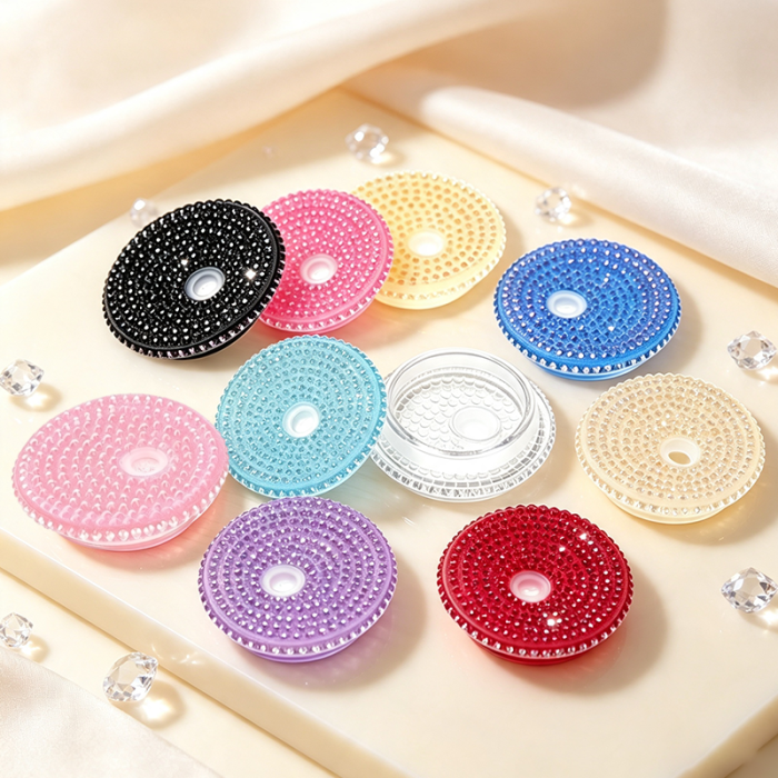 US Warehouse 2.95 inches Rhinestone Replacement Lids for 15oz/20oz Plastic/Glass Cup