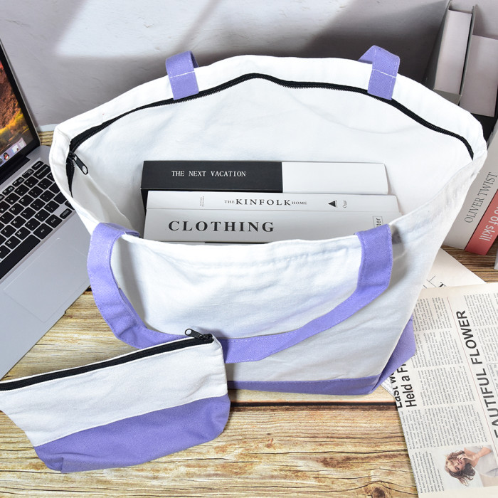 US Warehouse Sublimation Canvas Tote Bag Sets,mixed colors