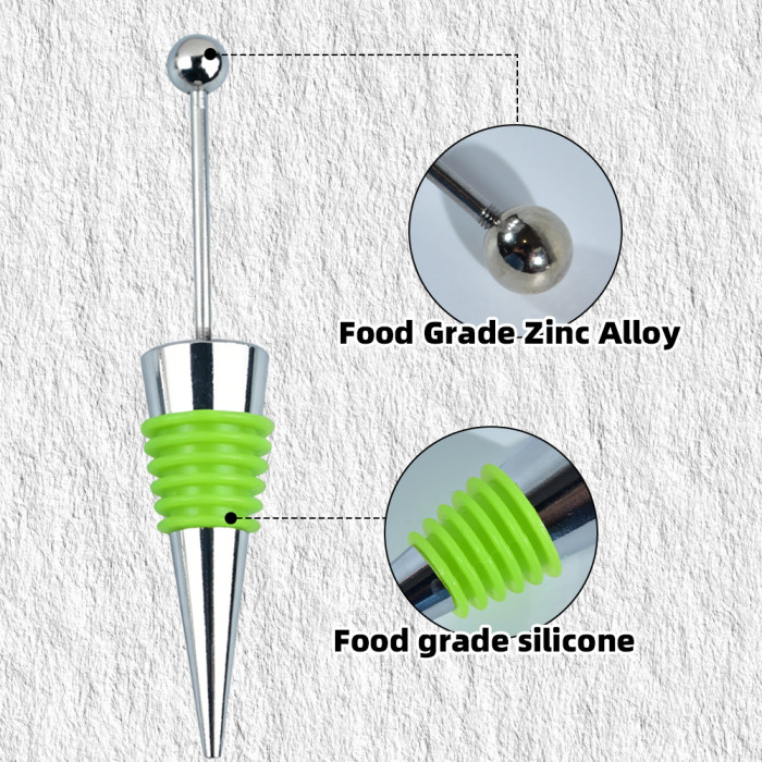 US Warehouse zinc alloy Wine Bottle Stopper Sets Reusable Wine Corks Wine Bottle opener