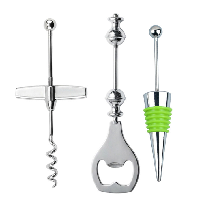 US Warehouse zinc alloy Wine Bottle Stopper Sets Reusable Wine Corks Wine Bottle opener