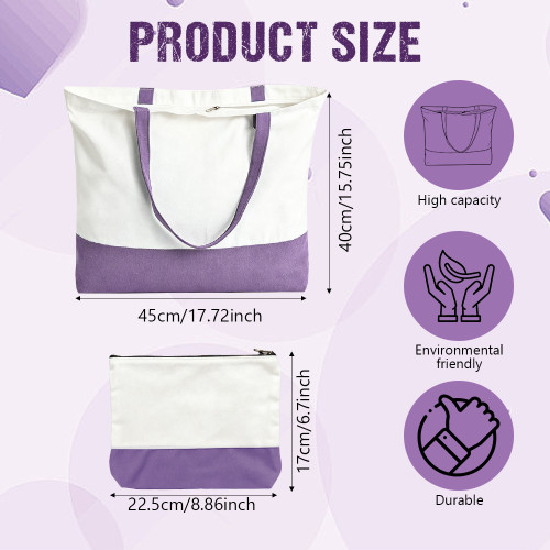 US Warehouse Sublimation Canvas Tote Bag Sets,mixed colors