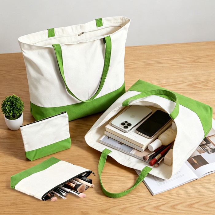 US Warehouse Sublimation Canvas Tote Bag Sets,mixed colors
