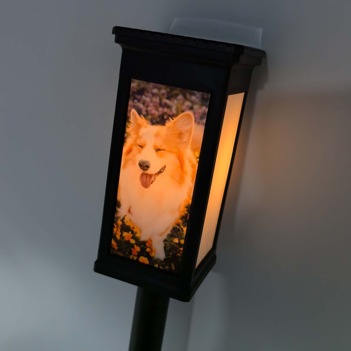 China Warehouse 35 pcs Sublimation Solar power Garden lamp wit PET sublimation plate