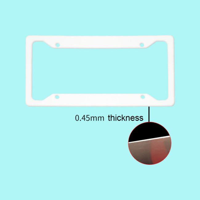 China Warehouse sublimation aluminum licence plate frame(Single side for sublimation)