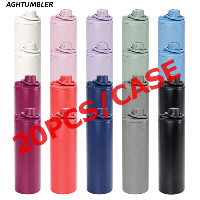 US Warehouse 20oz powder coated Sports Water Bottle