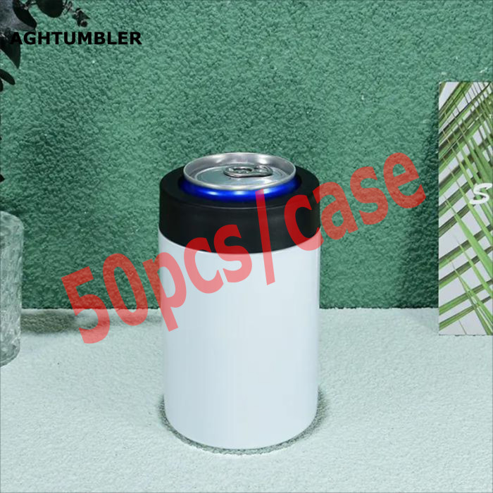 China Warehouse 12oz sublimation straight can cooler for 12oz short can