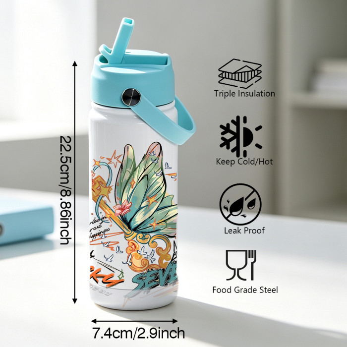 US Warehouse 18oz Sublimation Sports Water Bottle with Clear Silicone Sleeve
