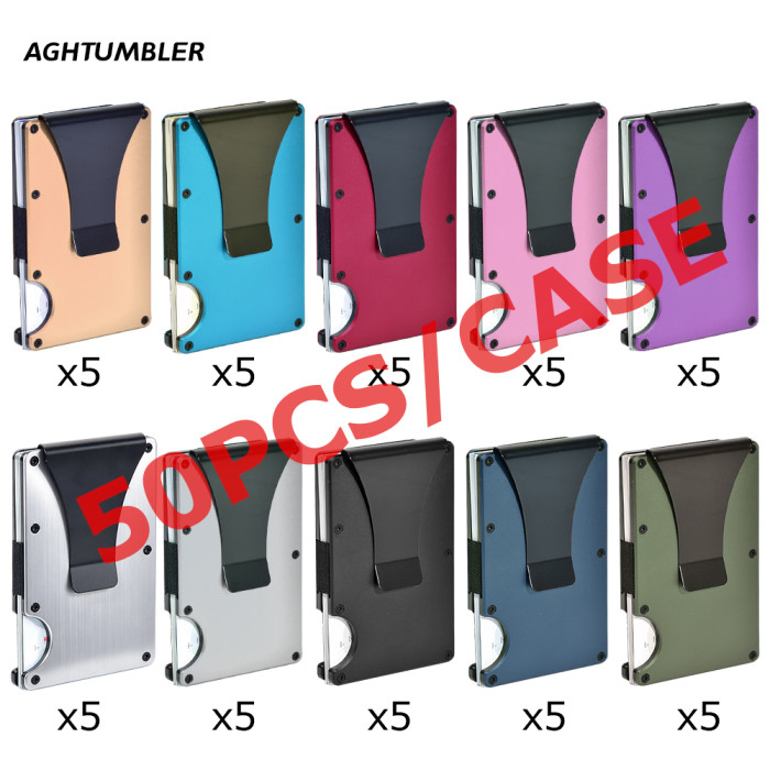 US Warehouse Aluminium alloy wallet