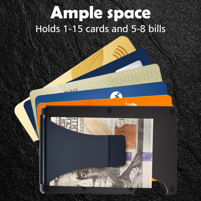 US Warehouse Aluminium alloy wallet