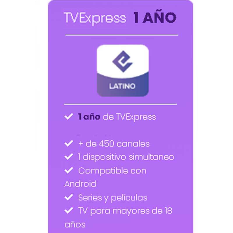 Recarga Tv Express Anual Mexico