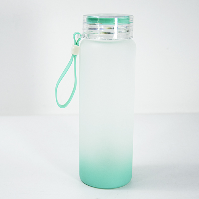 Locustsub Ready to ship 500ml 6 colors mix ublimation glass bottle,50pcs/case