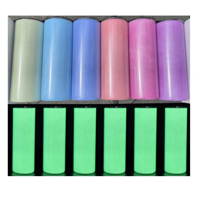 Locustsub china  warehouse 20oz sub glow in the drak and UV 2 function skinny tumblers