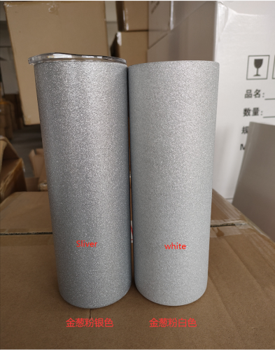 Locustsub China Warehouse 20oz sub white glitter tumblers,25pcs a case