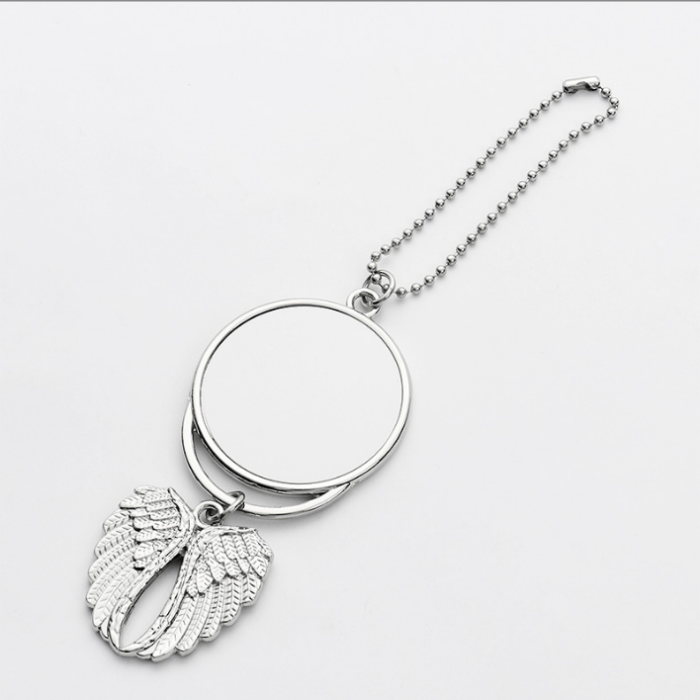 Locustsub Shipping from china warehouse New Styles sublimation aluminum double - sided car pendant,50pcs/100pcs a case