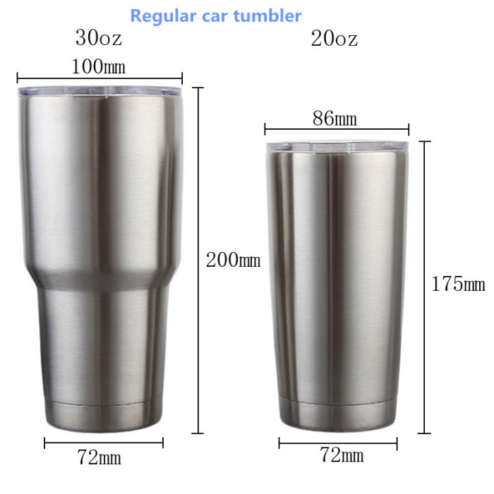 Locustsub 20oz/30oz stainless steel  regular tumblers,25pcs a case.